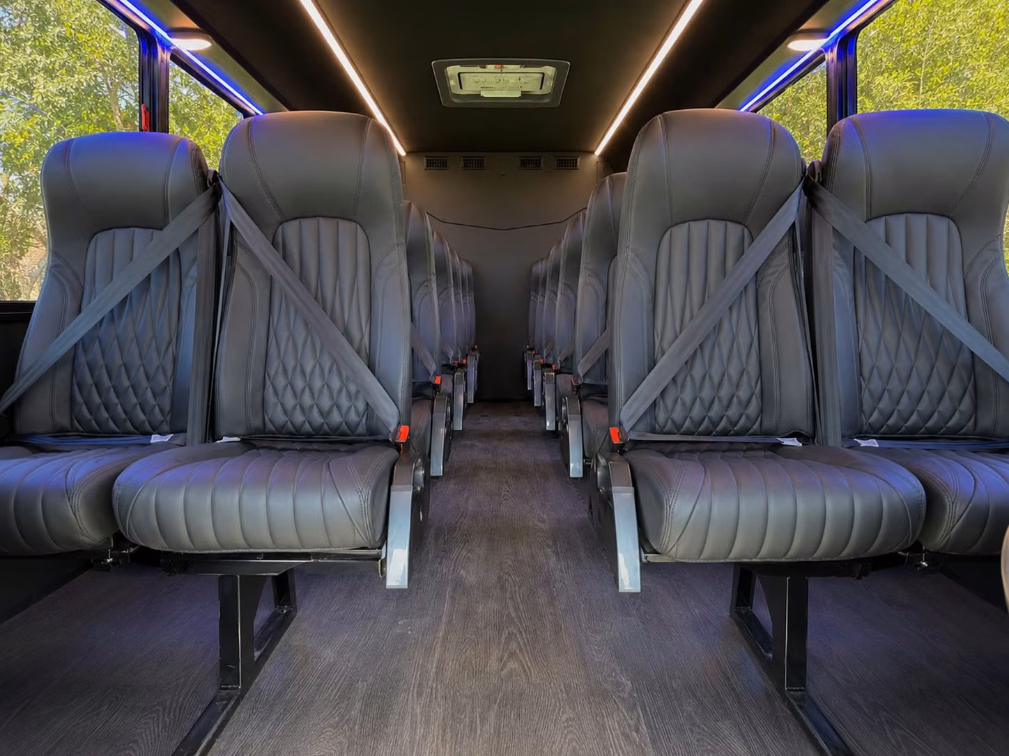 15 passenger minibus inside