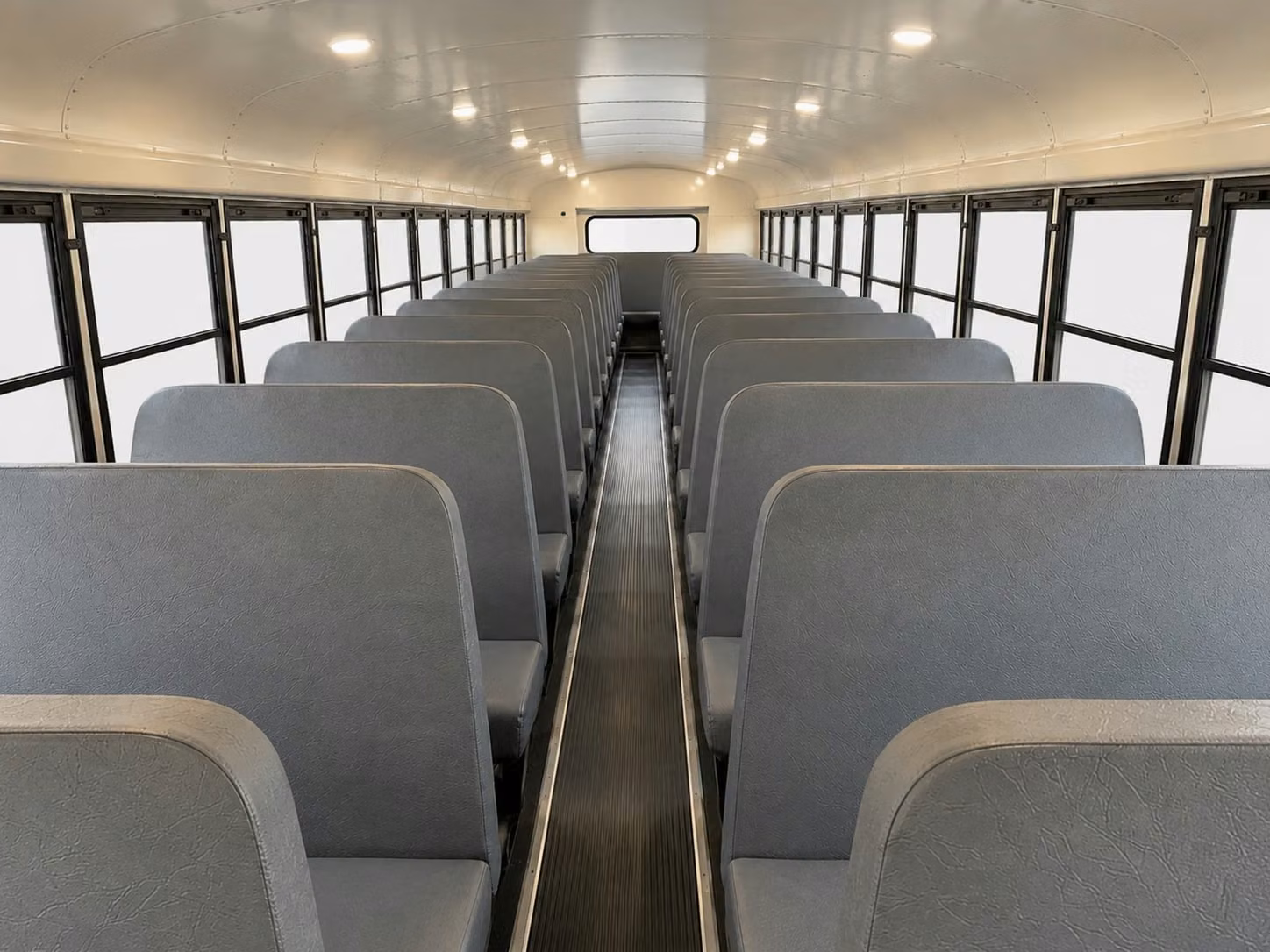 school bus inside