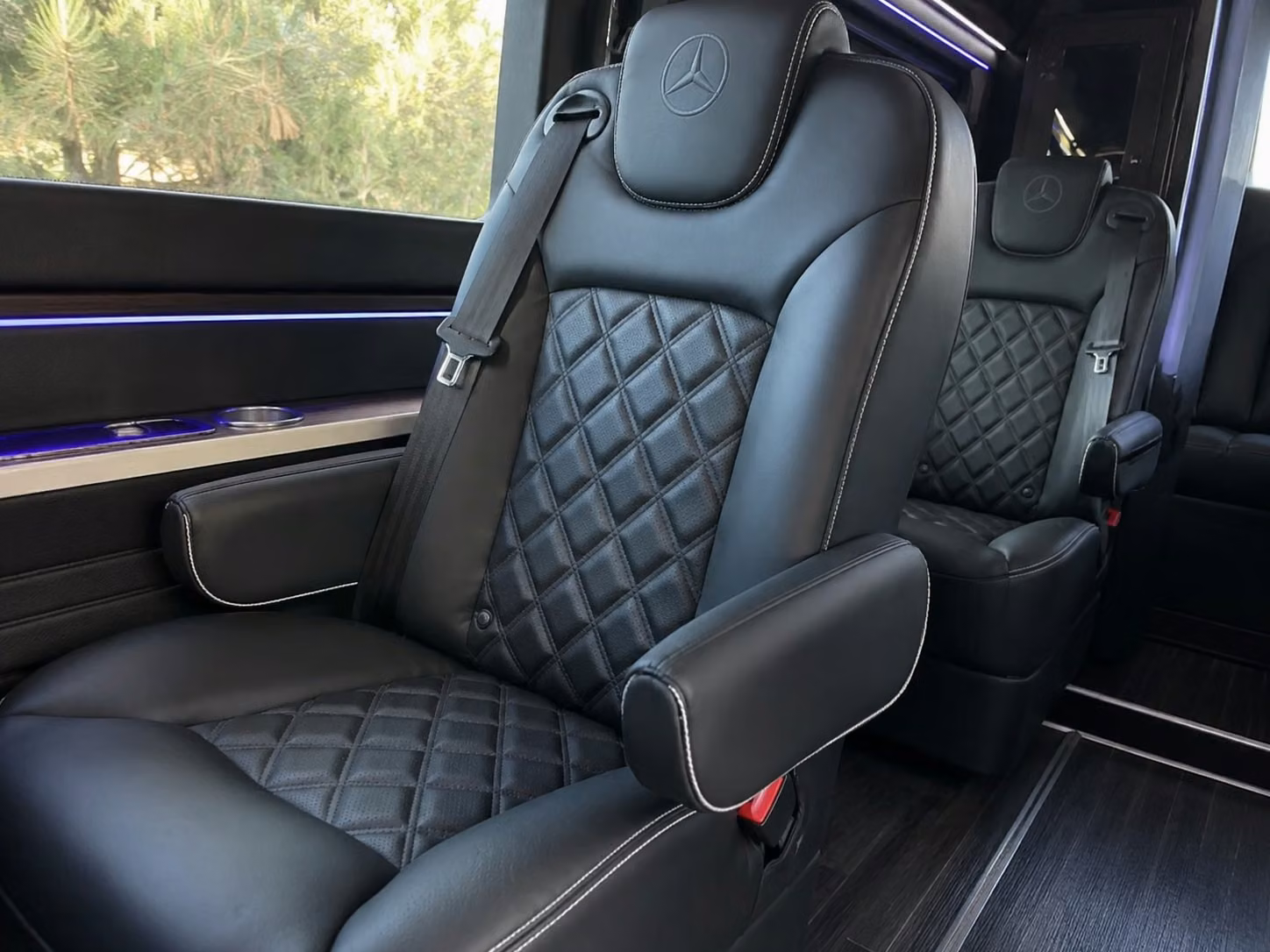 sprinter van with driver inside